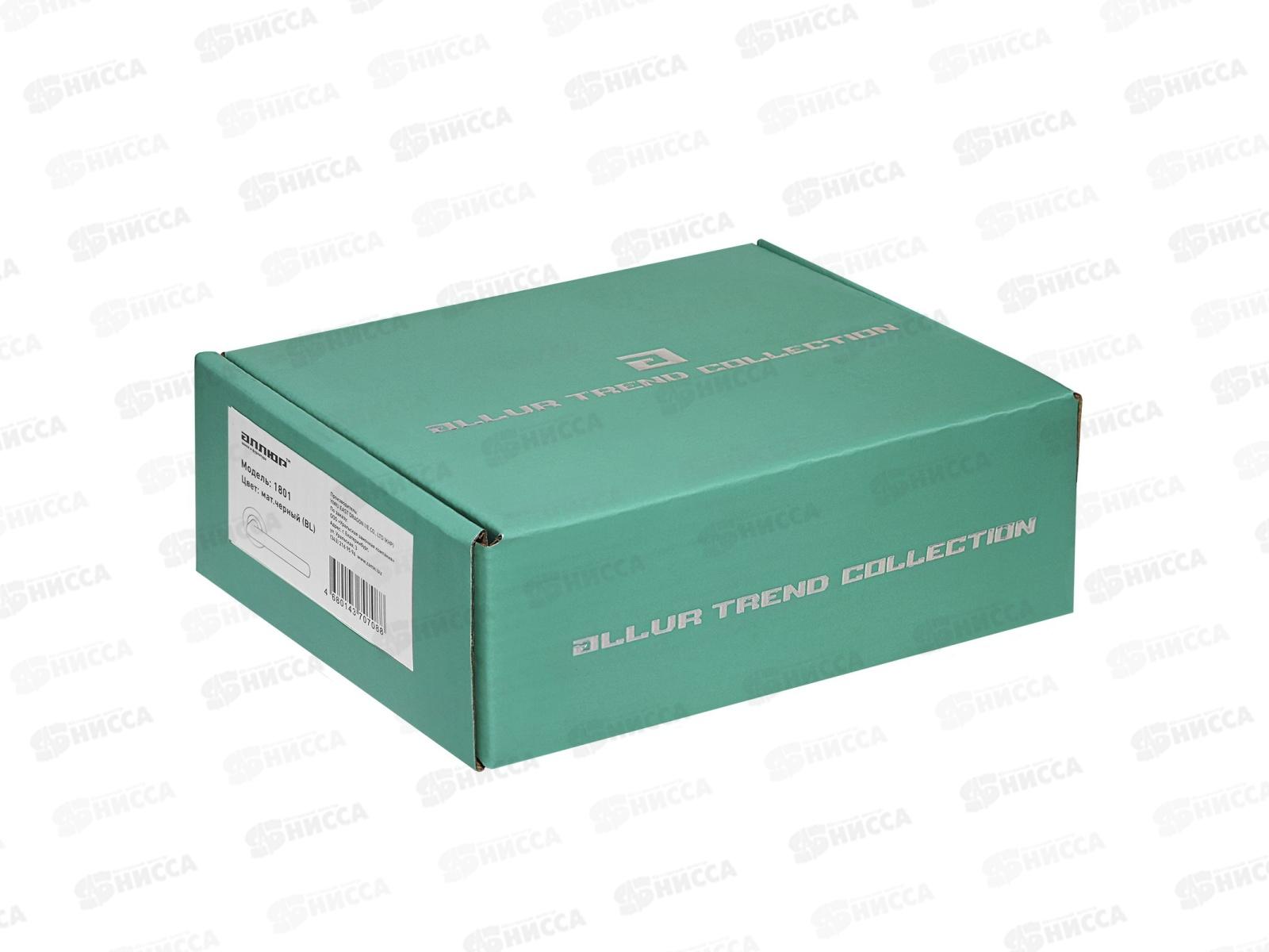 Ручки для дверей Аллюр 1801 SS BL матовый черный INOX комплект *20 731