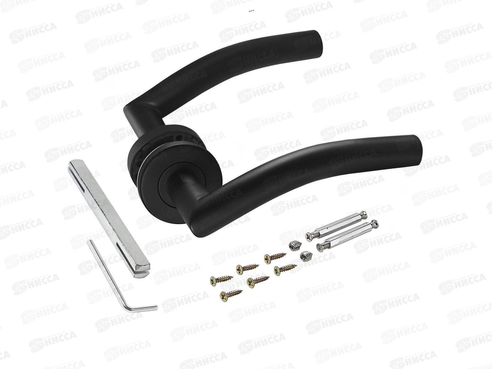 Ручки для дверей Аллюр 1803 SS BL матовый черный INOX комплект *20 737