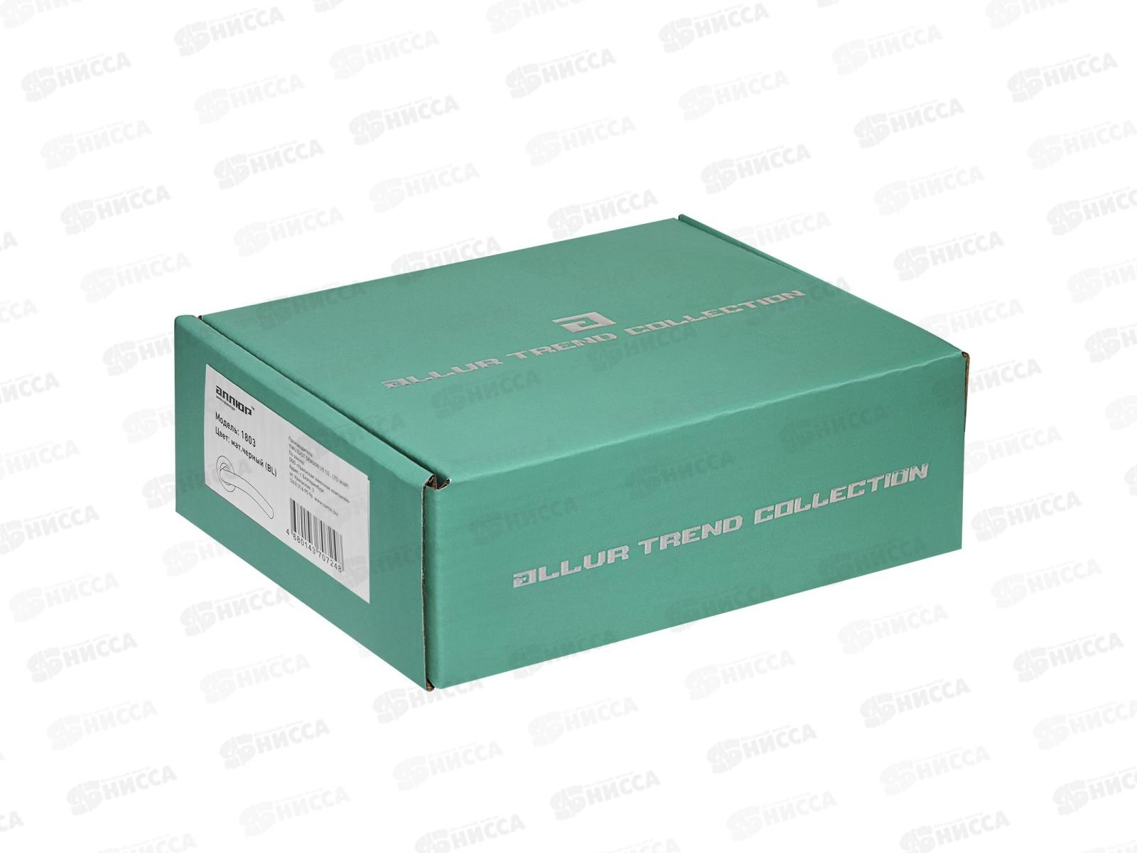 Ручки для дверей Аллюр 1803 SS BL матовый черный INOX комплект *20 737