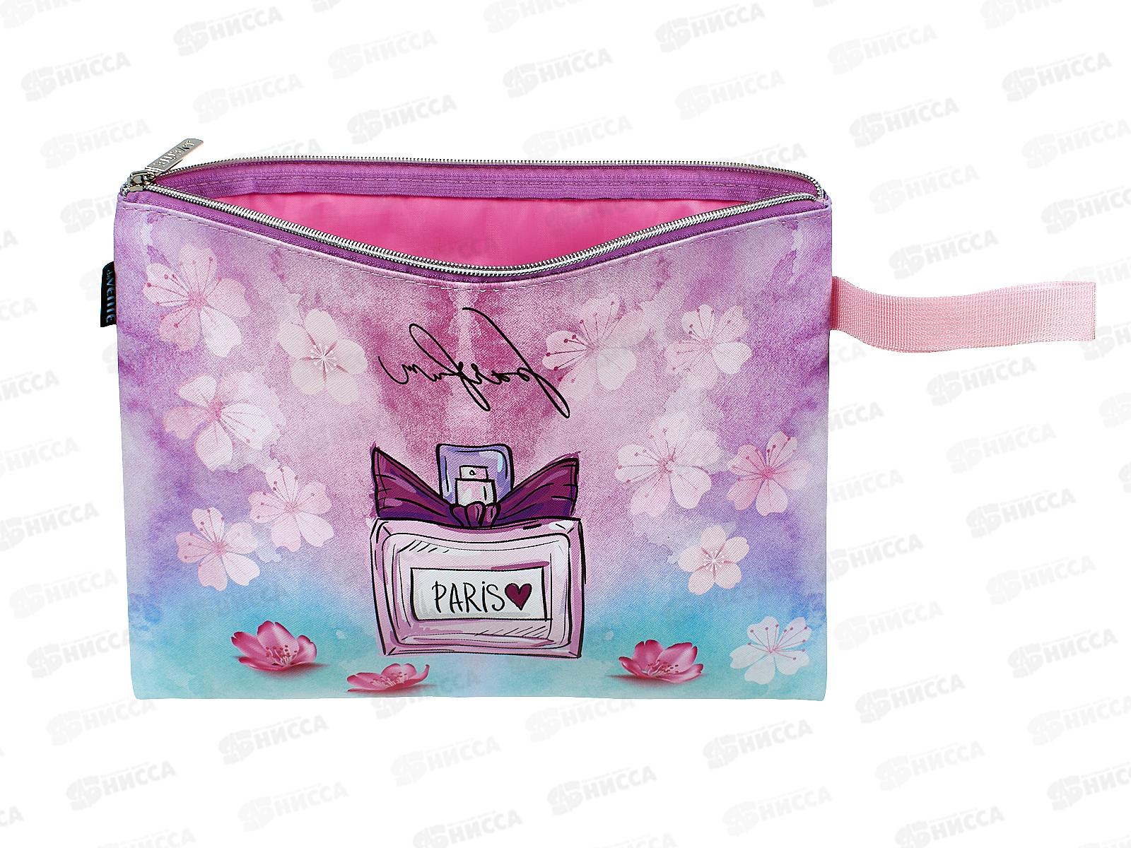 Папка для тетрадей deVente Perfume А4 с ручками, на молнии, искусственная кожа. 8056461