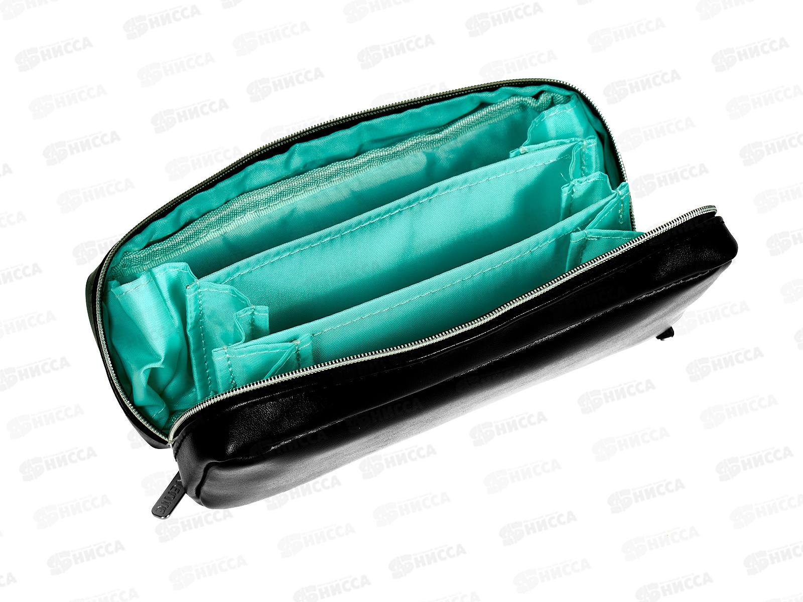 Пенал deVente  21*9*5см, Young Forever 3отд. молния, т-серый, 7029411