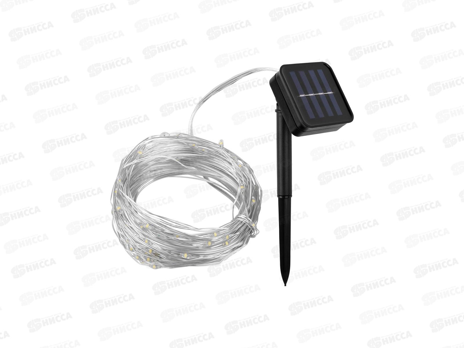 Гирлянда ССГ-112 Роса сол бат 10м 100LED теплый белый IP54 TDM 0199