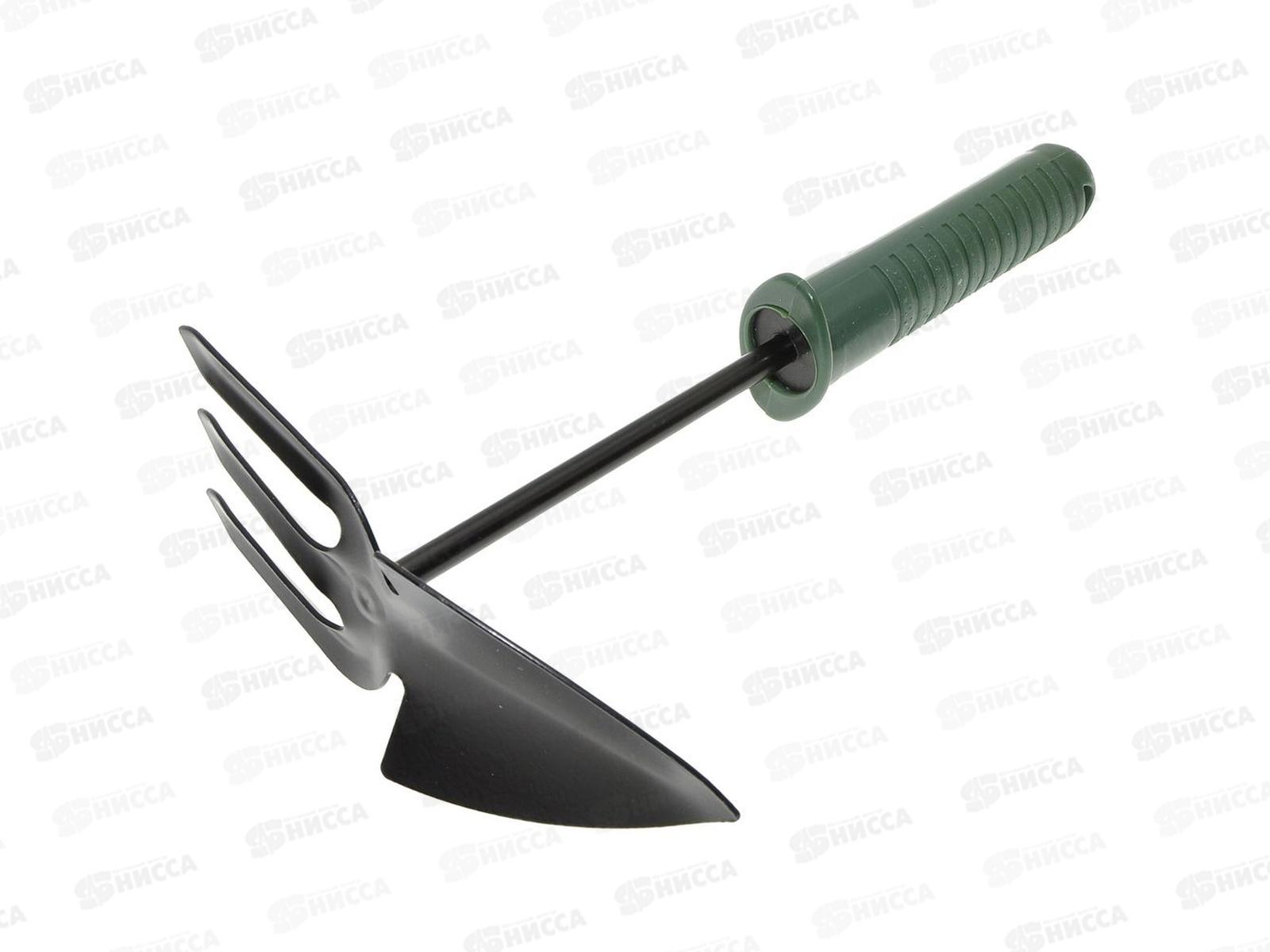 Рыхлитель Тяпка-вилка зеленая ручка J83-7