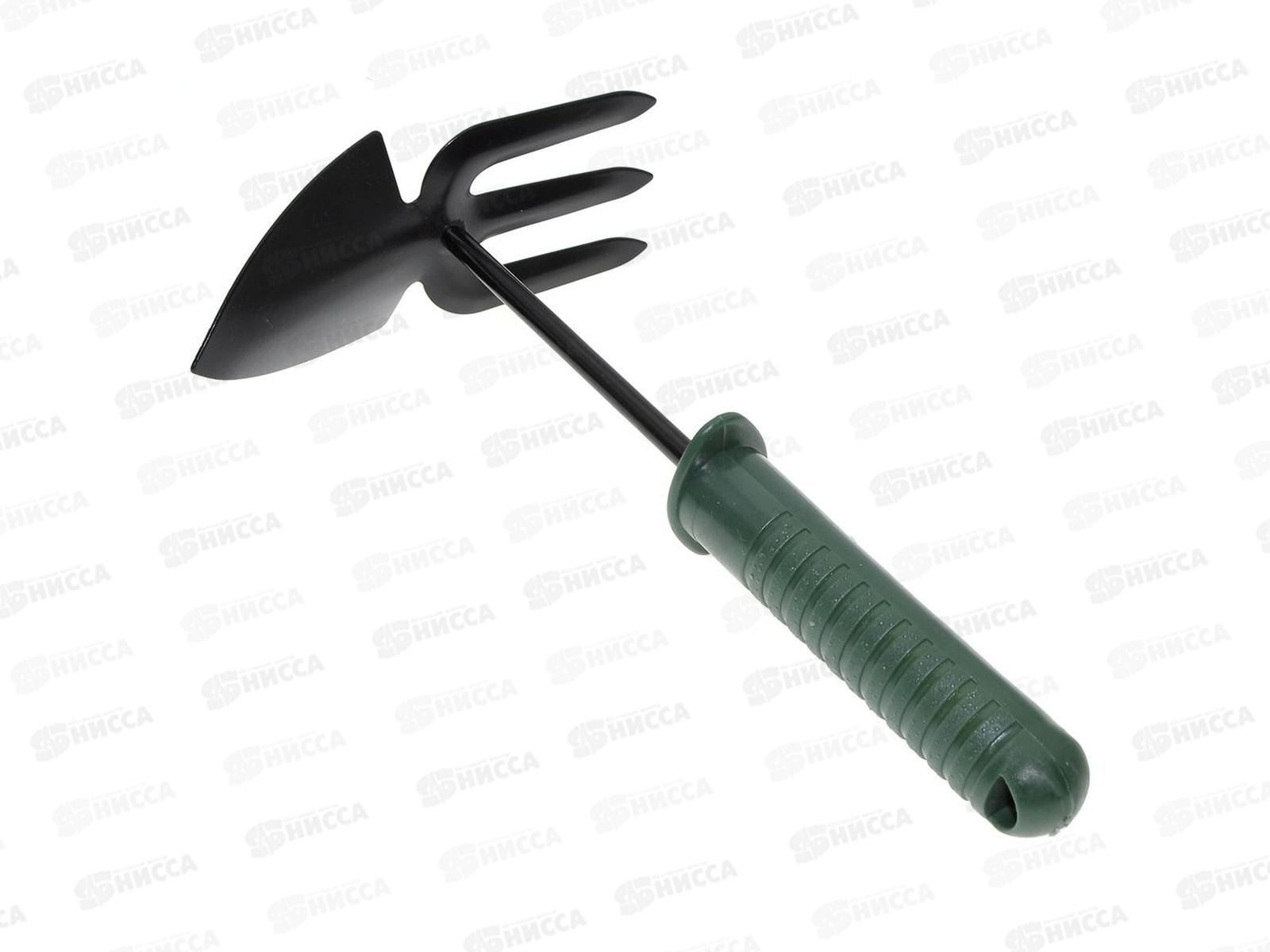 Рыхлитель Тяпка-вилка зеленая ручка J83-7