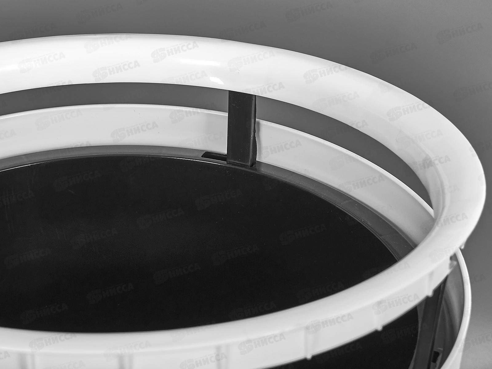 Горшок для цветов Сигма 18л Белый (с вкладкой) д.30, h37  *1