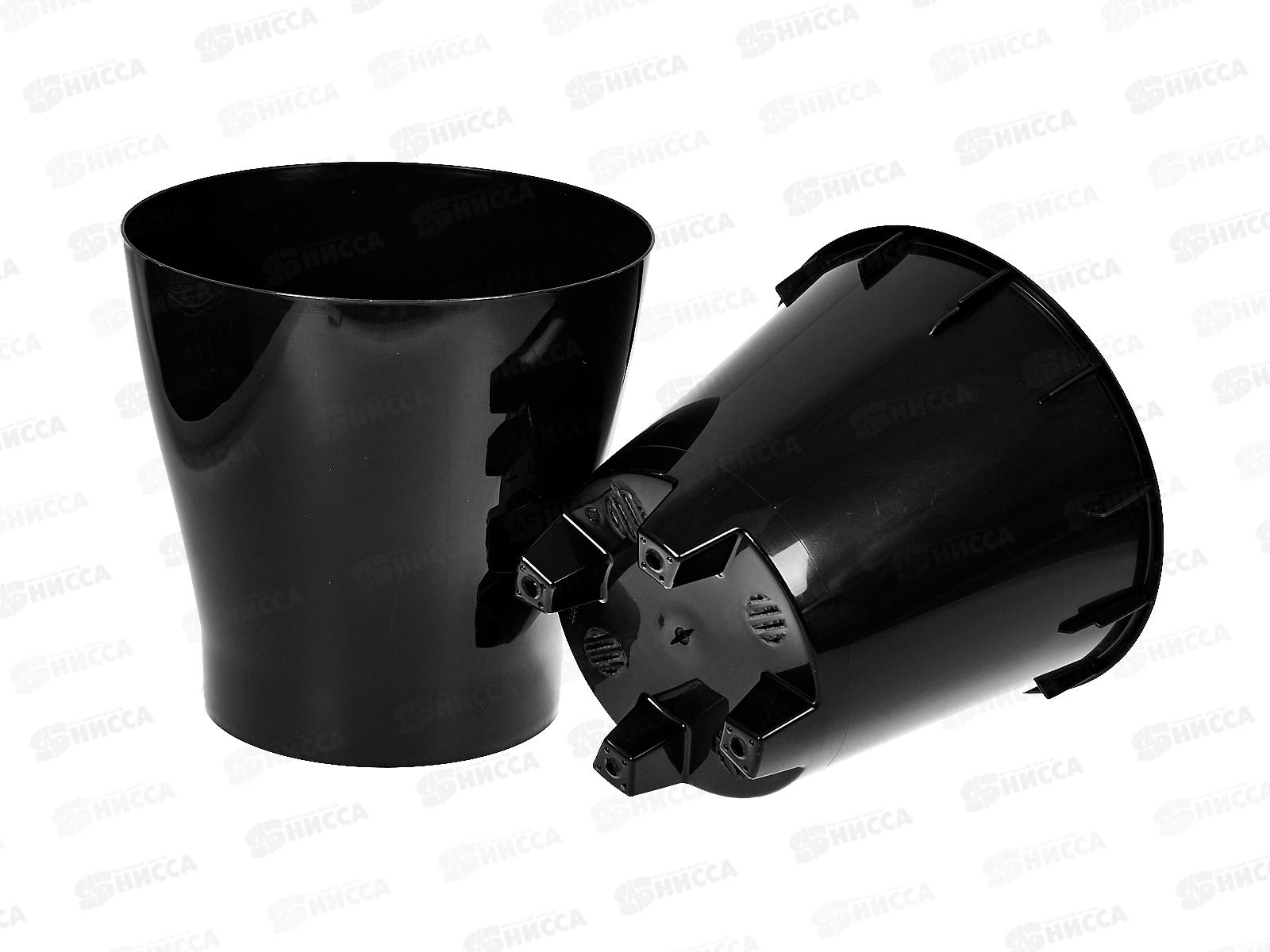 Горшок цветочный &quotЛея&quot 2,2л двойной (графитовый) *20 М8831