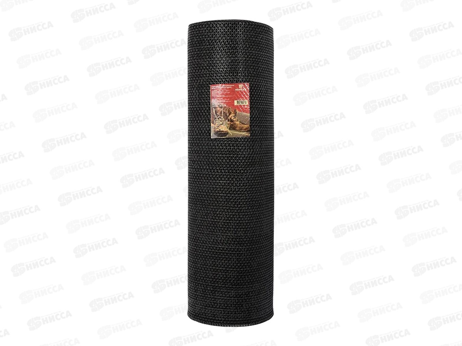 Коврик-дорожка ПВХ Zig-Zag 5мм 0,9*10м Черный 22157 VORTEX *1