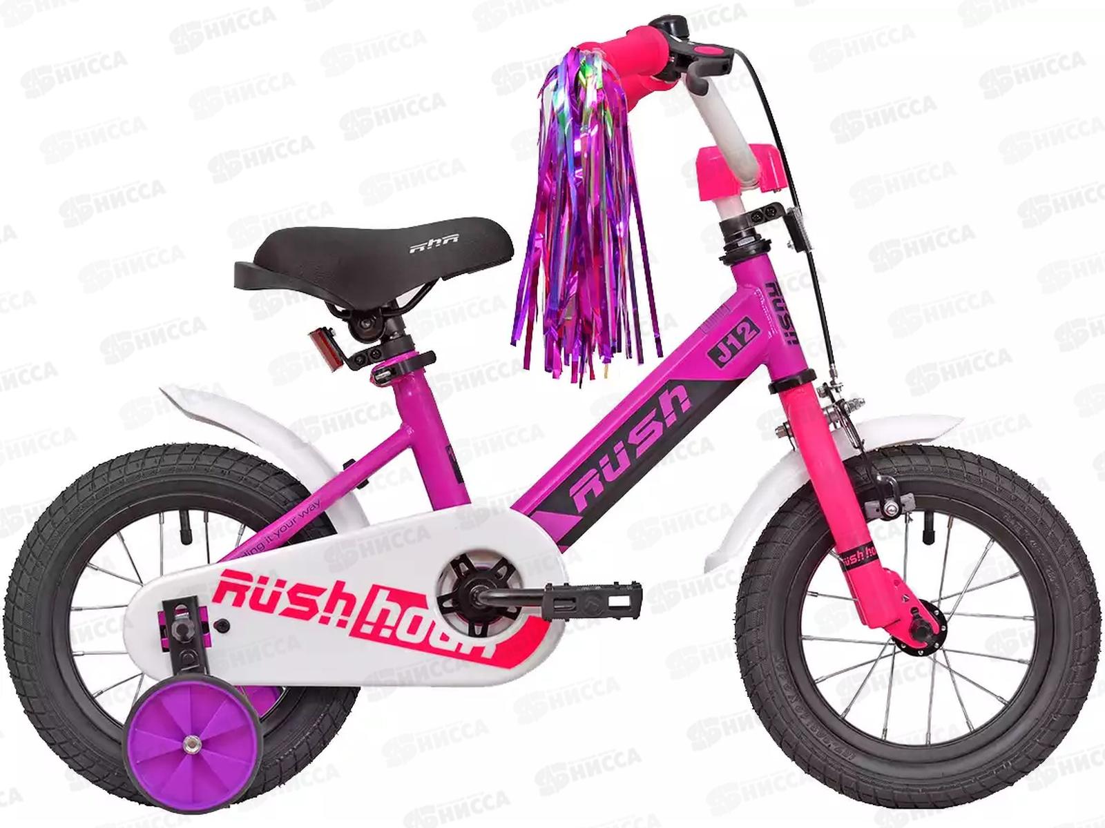 Велосипед 12&quot RUSH HOUR J12 фиолетовый В, 313713