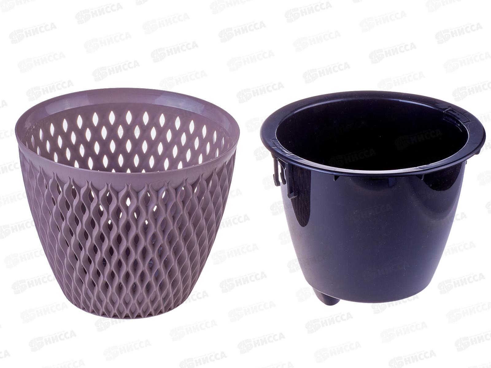 Кашпо &quotВерсаль&quot 1,6л Мокачино КШ-9754 *20