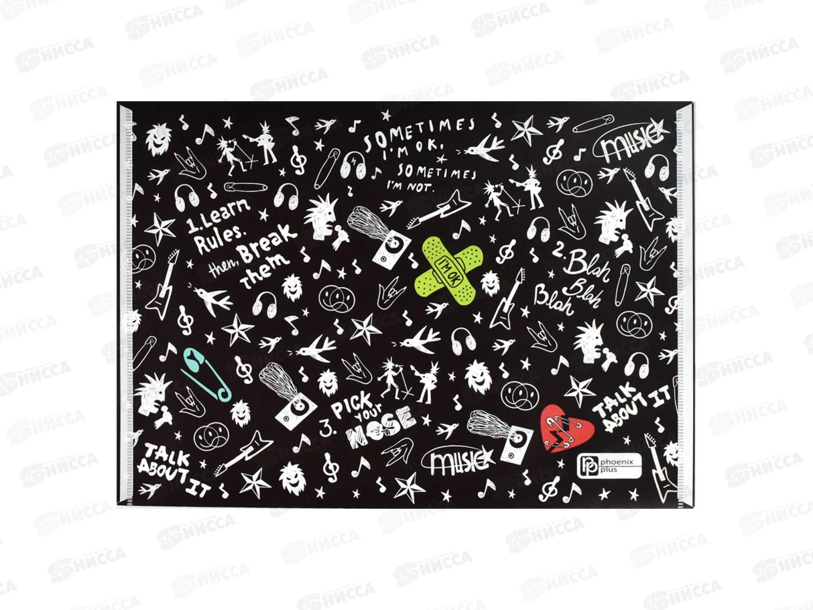 Папка  для тетрадей ФЕН А4 Панк 2, пластиковая, 66326*12