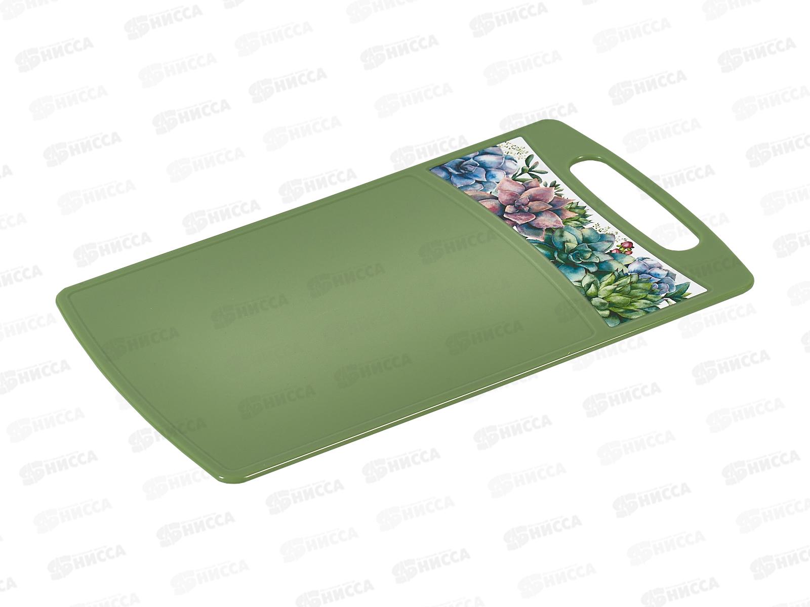 Доска разделочная  &quotBergamo&quot прямоугольная 260*155*3,5мм зеленый 222132418/08 *20