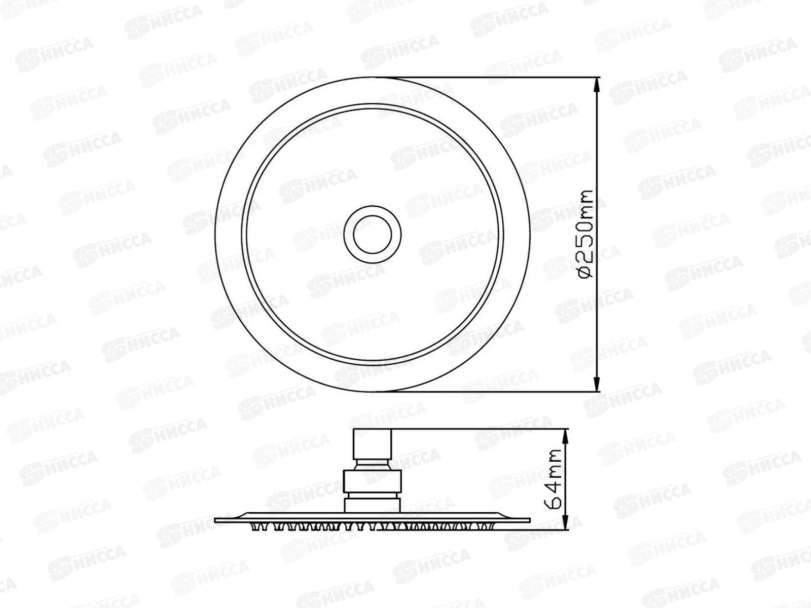 Лейка для душа Р103-256 подсолнух