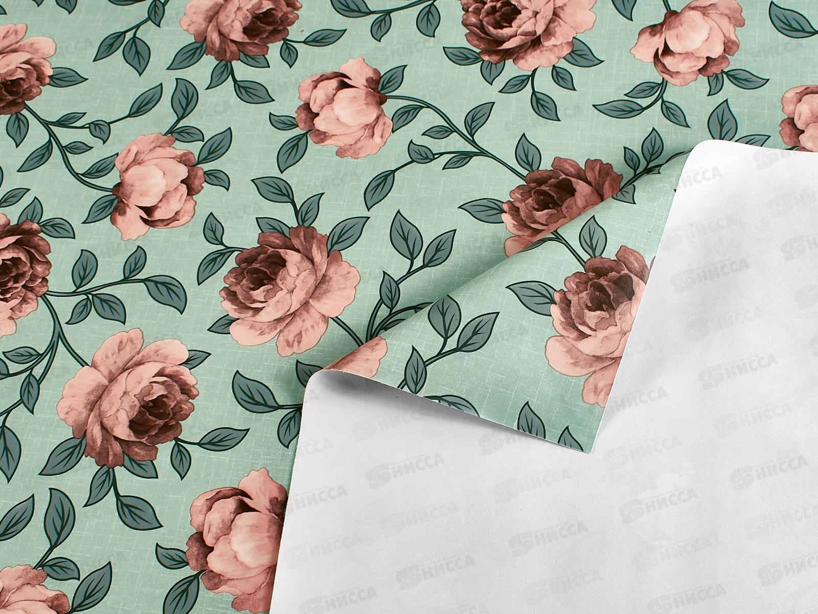 Клеенка на нетканой основе ДЕКОРАМА 1,4*20м 223С розовые пионы