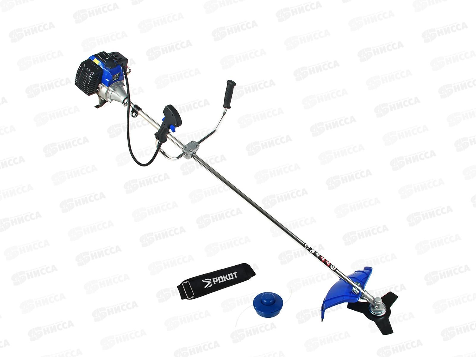 Триммер бензиновый, Рокот 43см3 1,75кВт нож 255мм 621-126 г