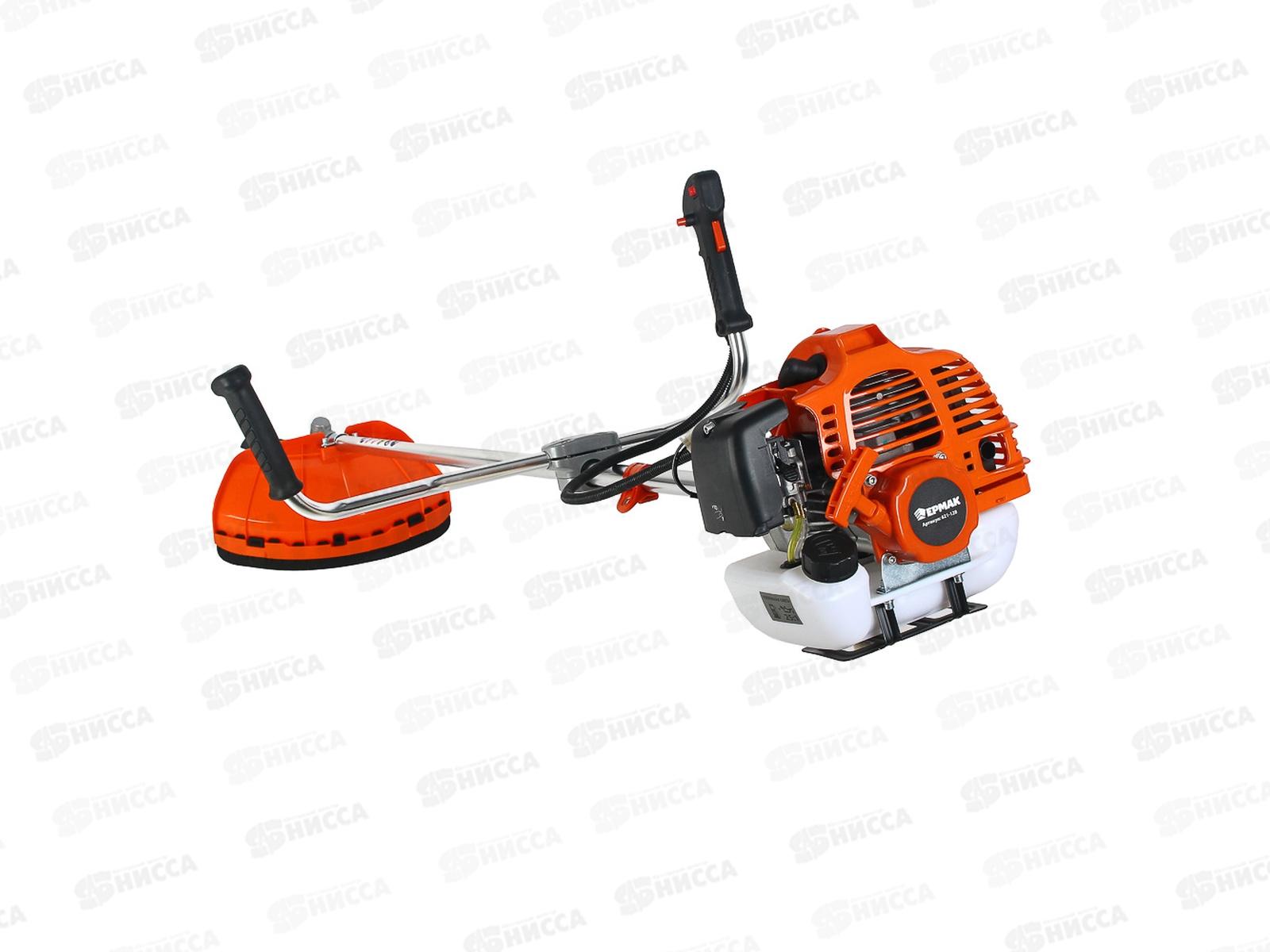 Триммер бензиновый, ЕРМАК 43см3 1,75кВт нож 255мм 621-128 г