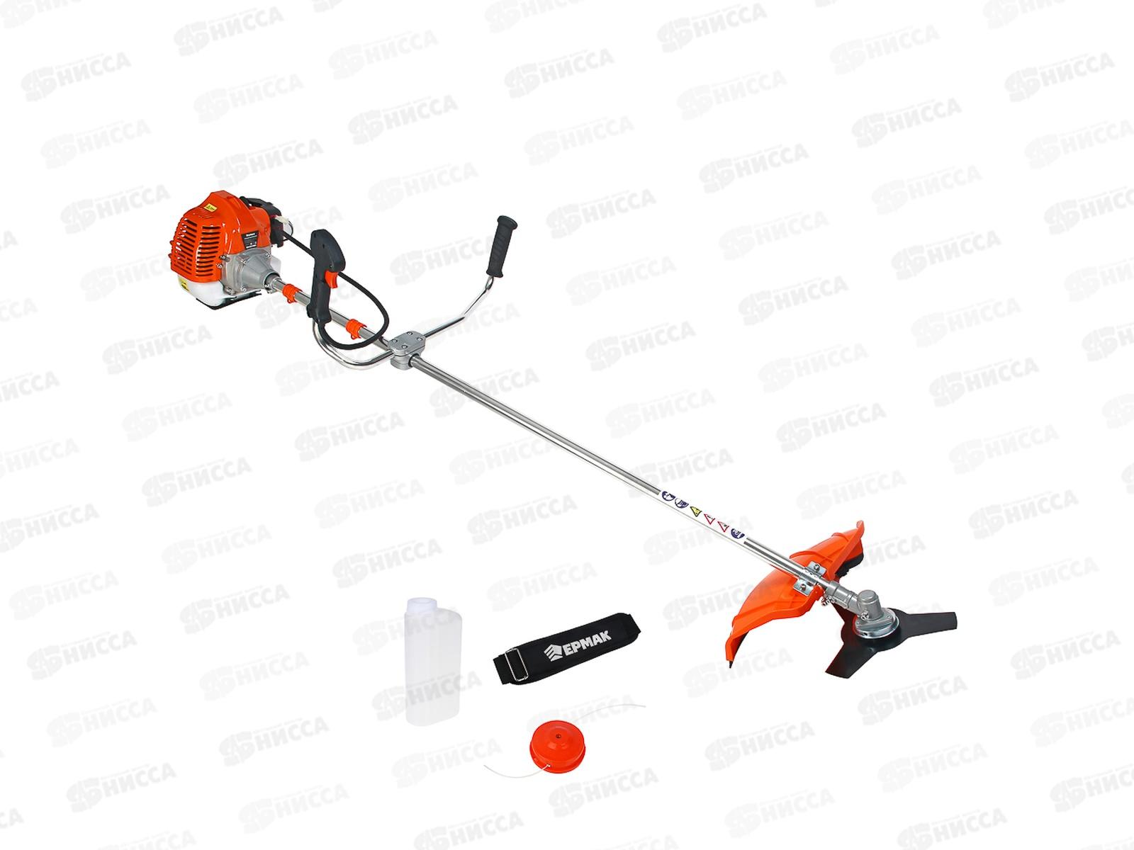 Триммер бензиновый, ЕРМАК 43см3 1,75кВт нож 255мм 621-128 г