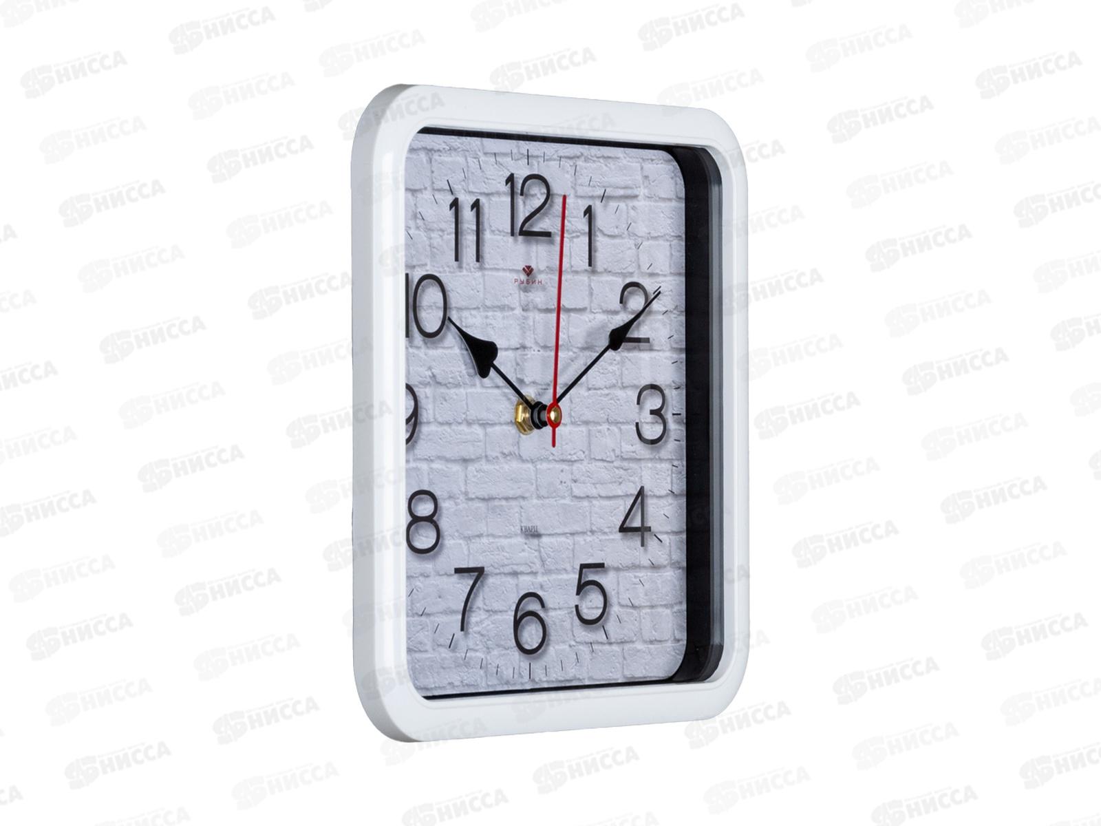 Часы настенные &quot21 Век&quot 2223-001 Фактура Рубин 22*22 корпус бел
