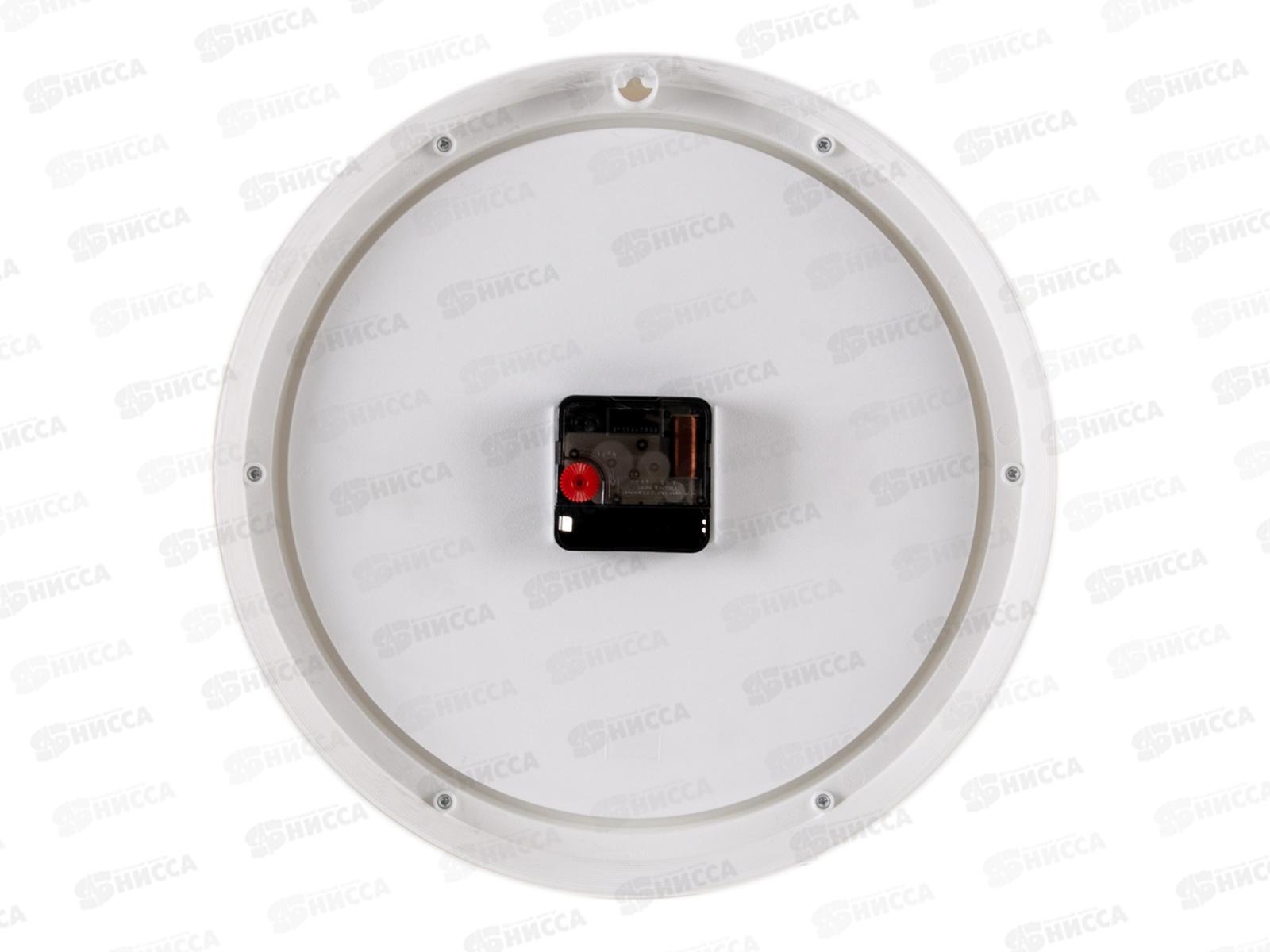 Часы настенные &quot21 Век&quot 3024-002 &quotКлассика&quot  Рубин d-30см корпус белый