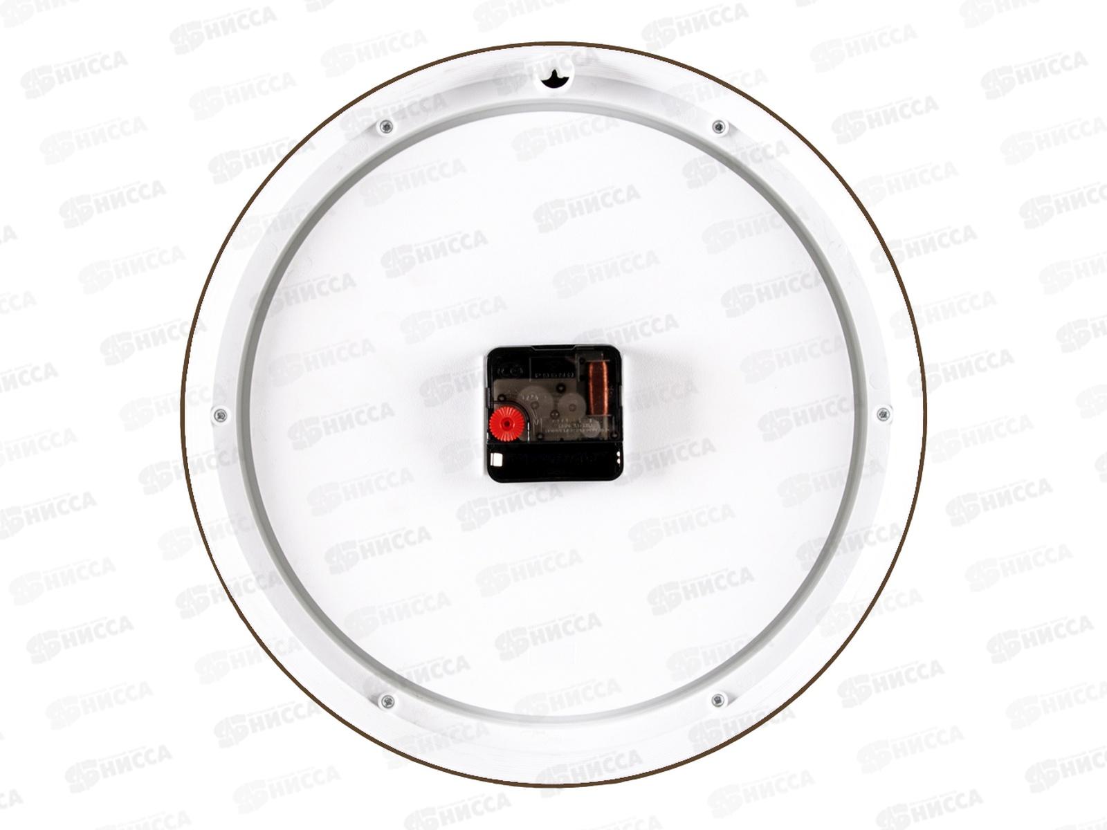 Часы настенные &quot21 Век&quot 3024-121В &quotКлассика&quot  Рубин d-30см корпус черный