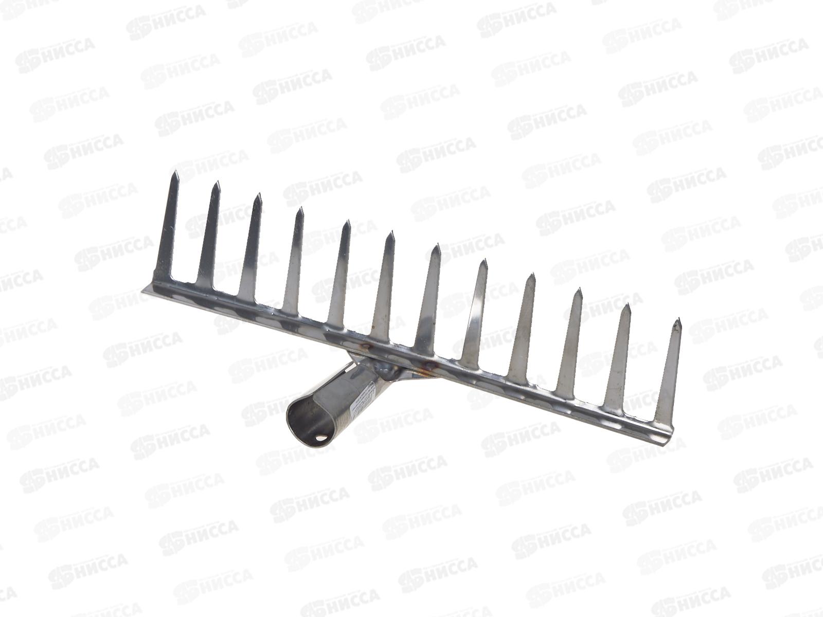 Грабли прямые 12 зуб нерж., б/ч ГП-12 (Павлово)