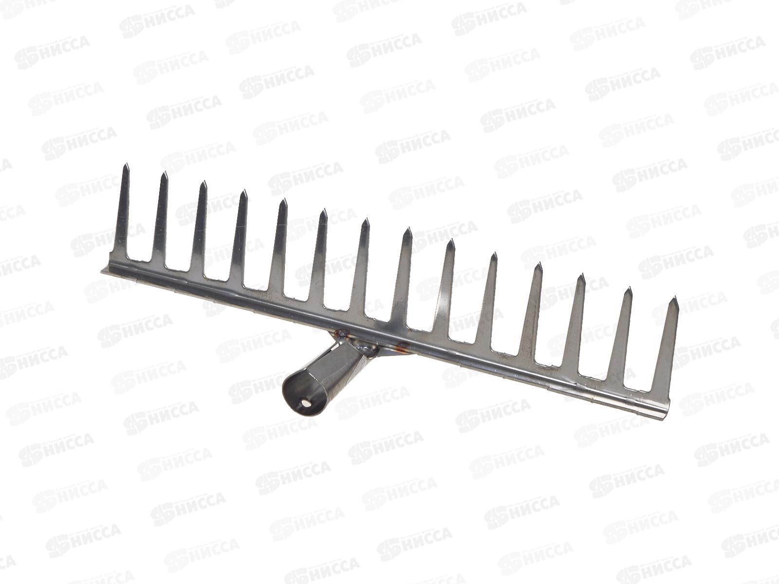 Грабли прямые 14 зуб нерж., б/ч ГП-14 (Павлово)