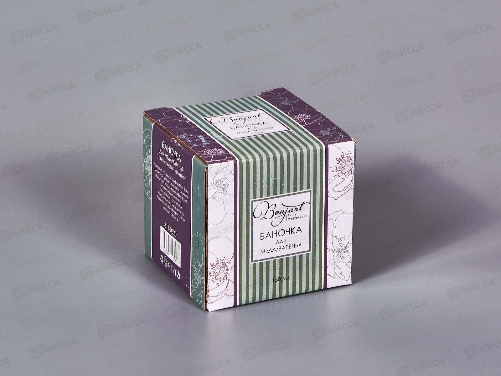 Баночка для меда с силиконовой крышкой 150мл 811-0520 *60