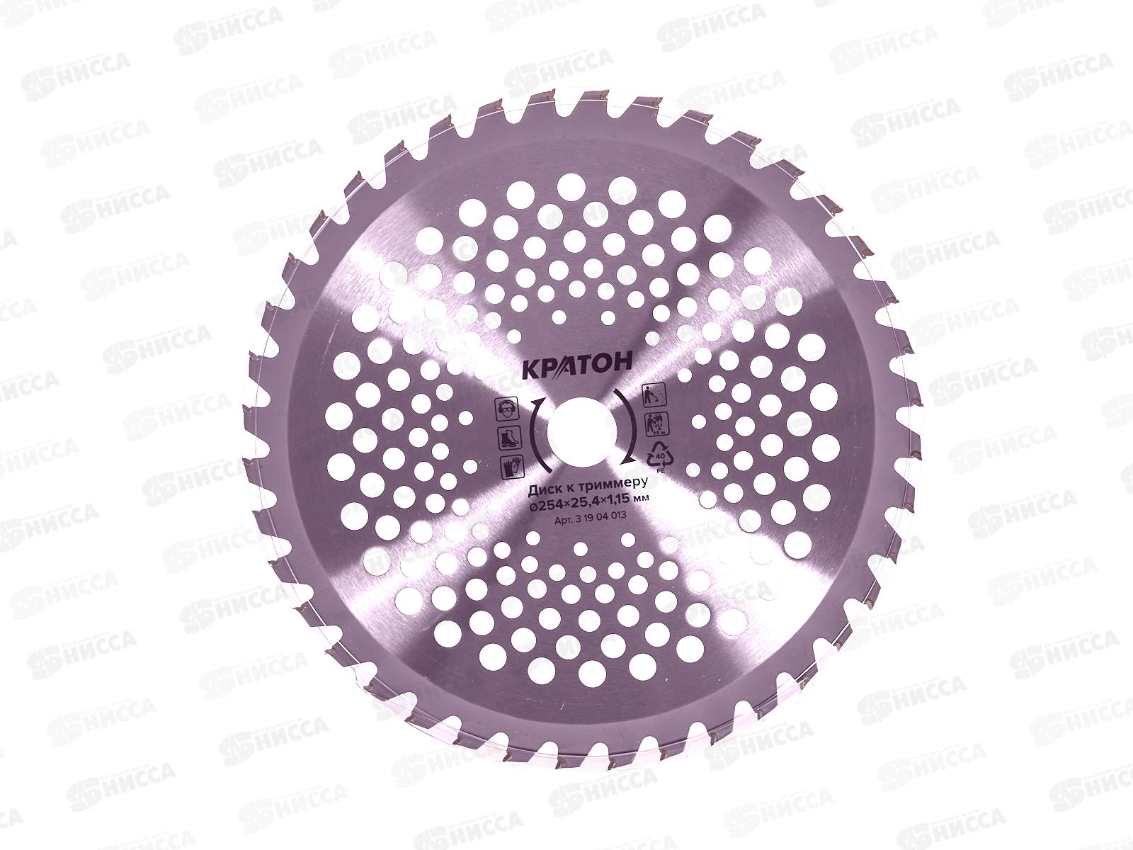 Диск к триммеру Кратон 254*25,4мм 40 зубьев 4013