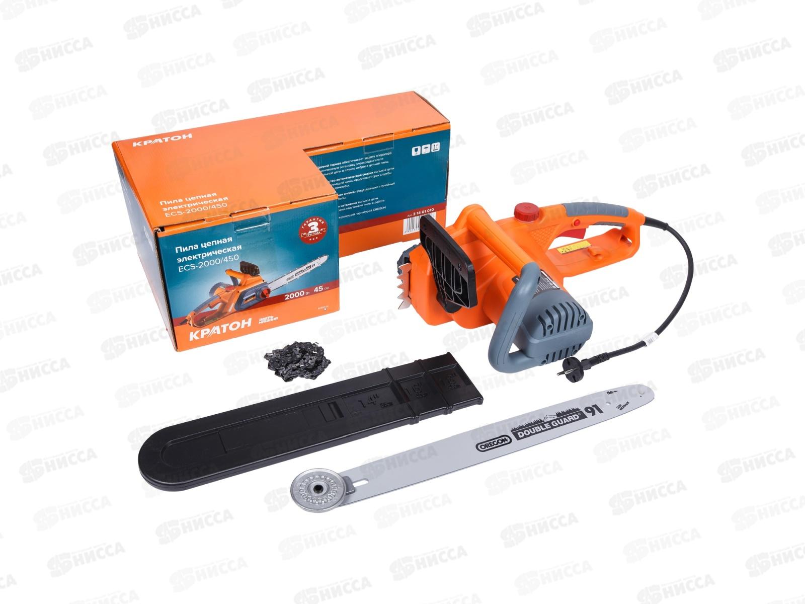 Пила цепная электрическая Кратон Зверь машина  ECSS-2000/450