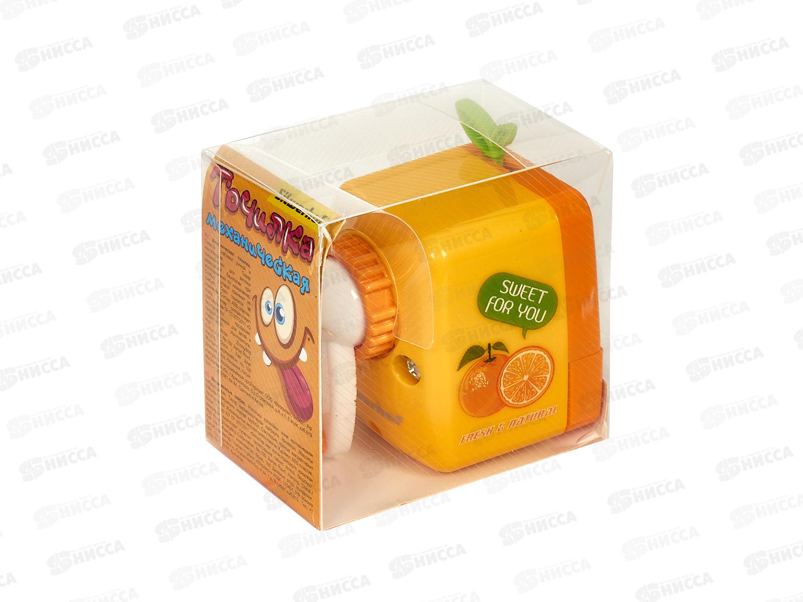 Точилка механическая  SILWERHOF Монстрики Vitamin C лимон 1 отв. 1832443 *12