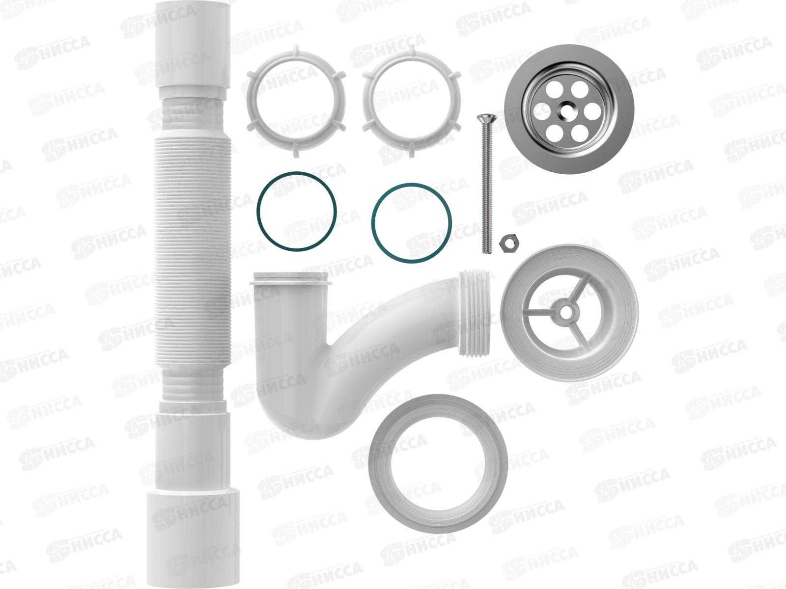 Сифон для душевого поддона узкий прямоточный 1 1/2*40 V144 *45