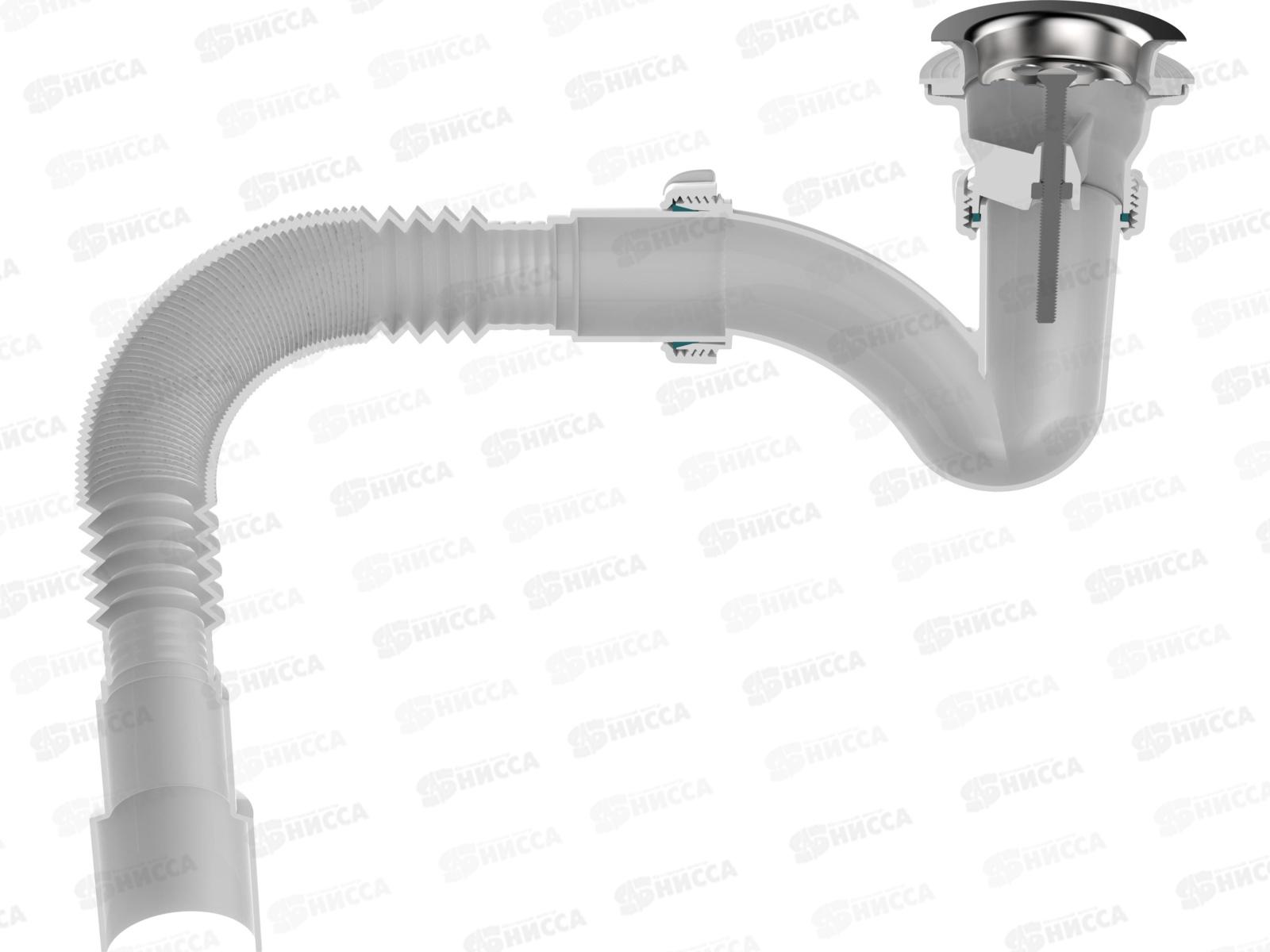 Сифон для душевого поддона узкий прямоточный 1 1/2*40 V144 *45