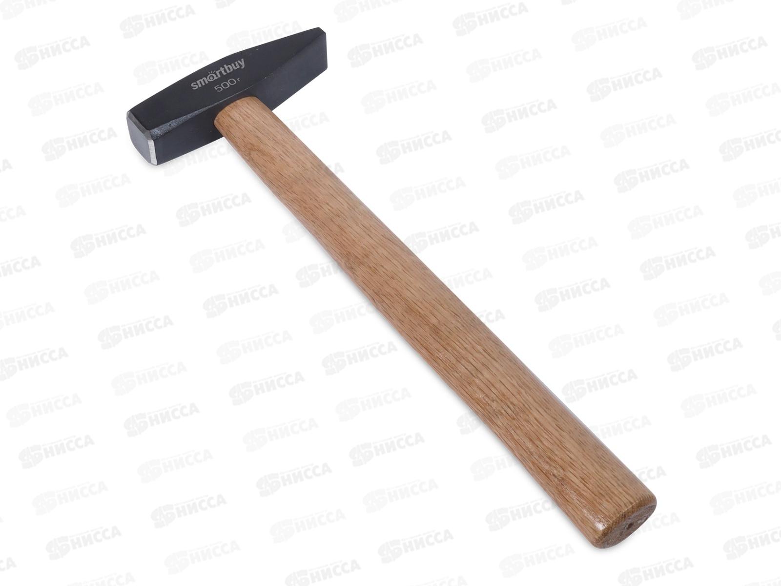 Молоток слесарный 500г с дер клеен рукояд Smartbuy