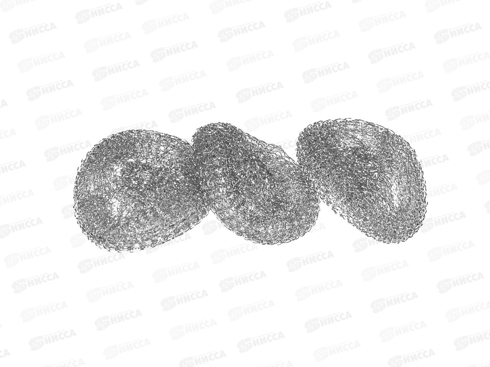 INSULA Мочалки металлические для стойких загрязнений 3шт