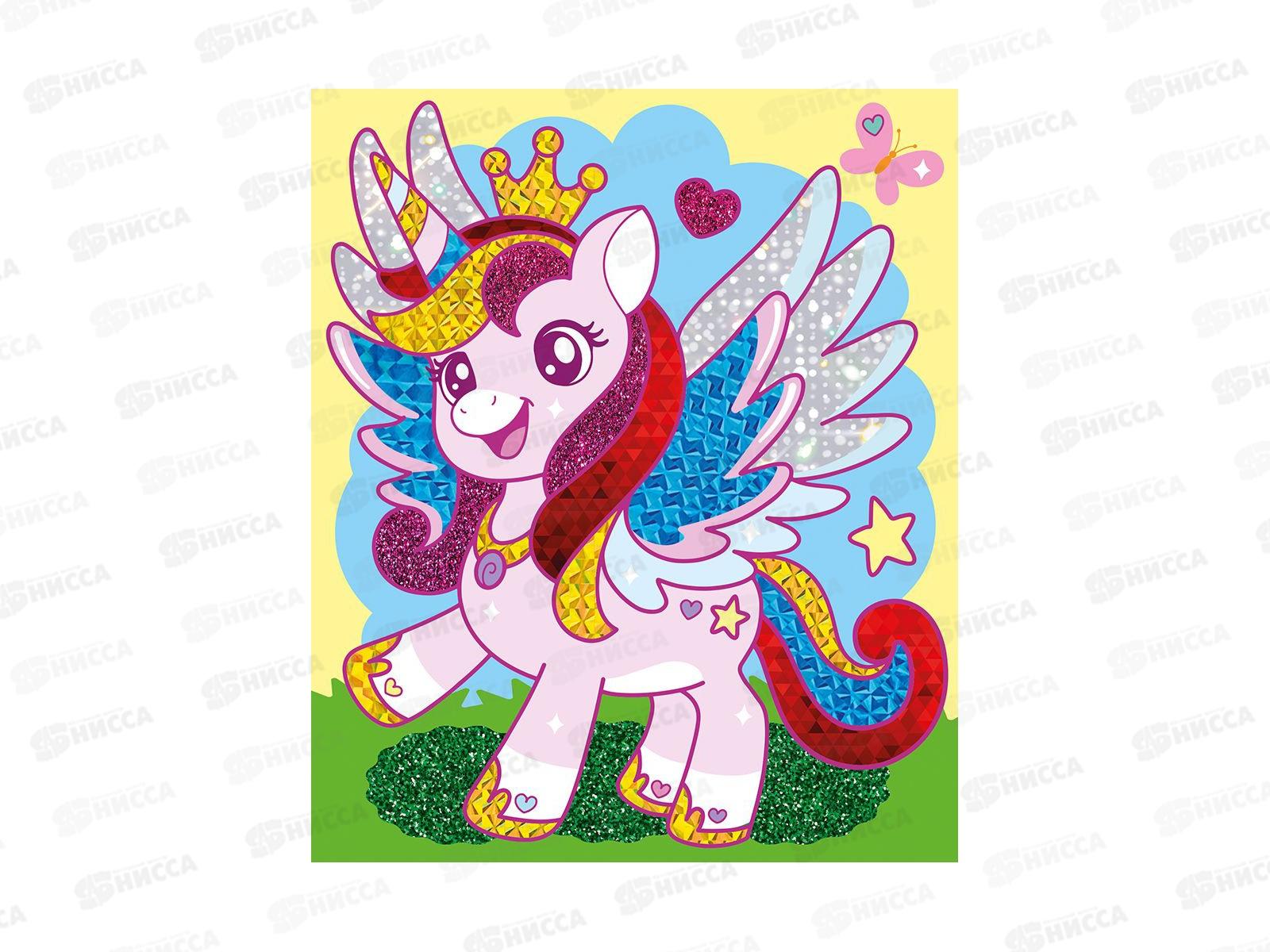 Набор для творчества Аппликация фольгой &quotЕдинорог&quot 138х165, 05359