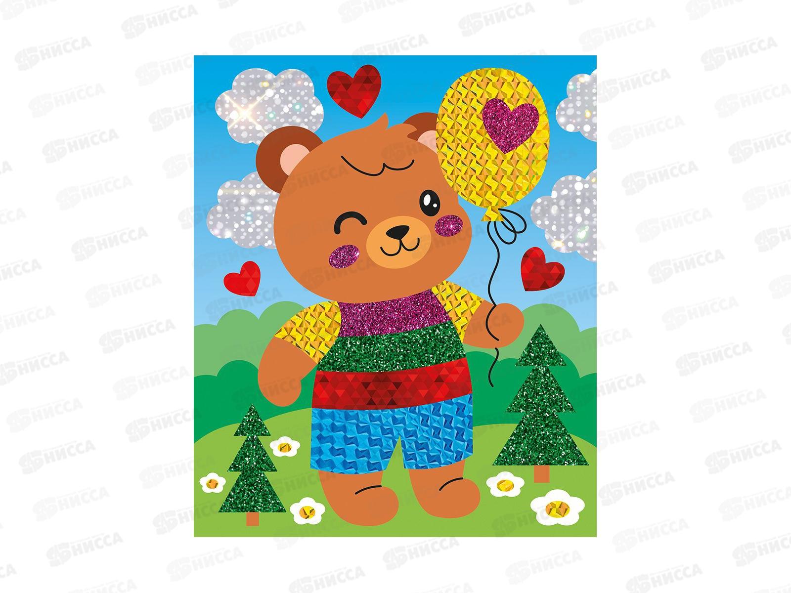 Набор для творчества Аппликация фольгой &quotМедвежонок&quot 138х165, 05357