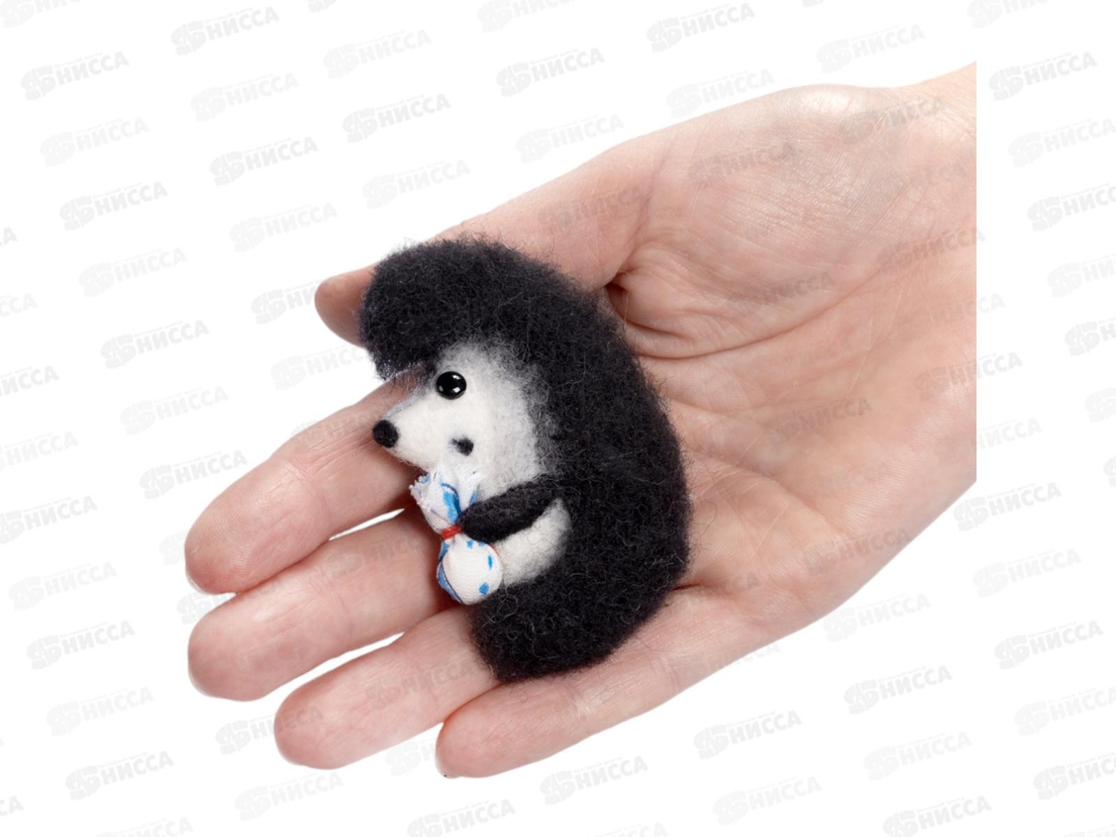 Валяние шерстью, брошь &quotЁжик&quot 3цвета 05299