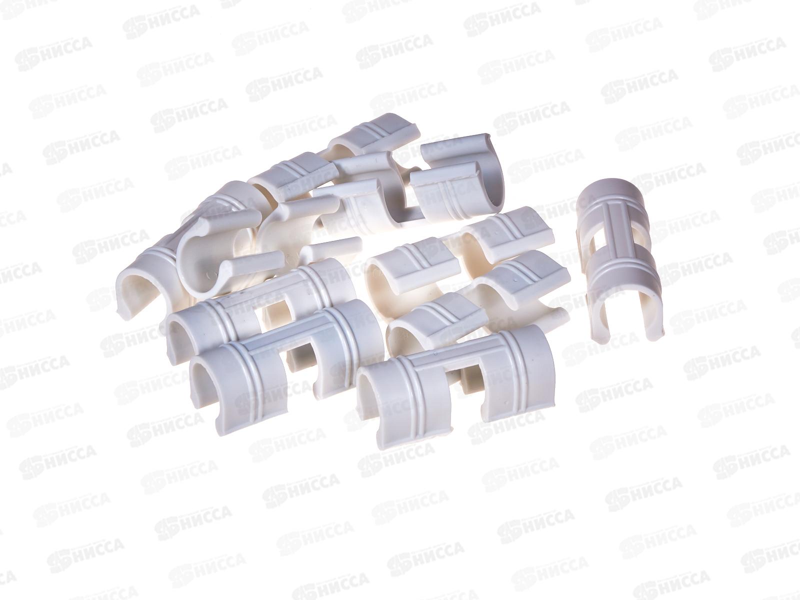 Крепления пленки к каркасу парника, d=20мм, белый, 10шт