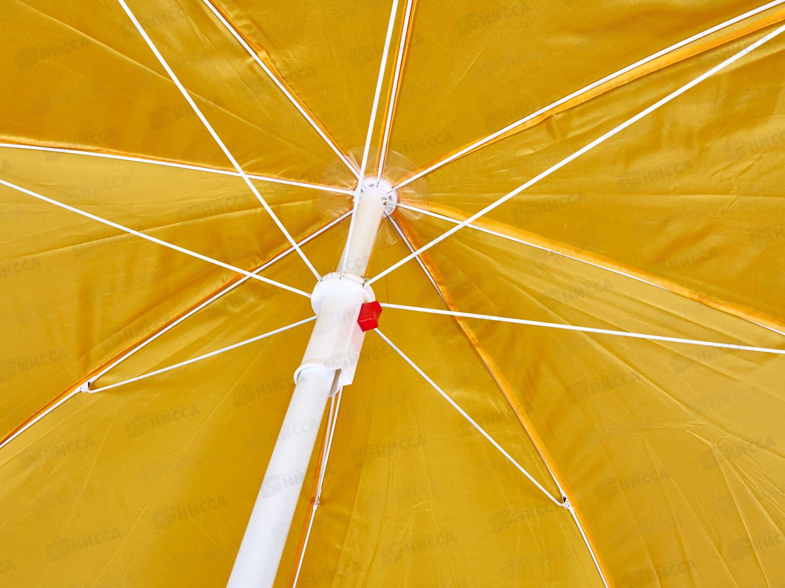 Зонт пляжный d-160см высота 170см Насыщенный желтый z160Э, 871257
