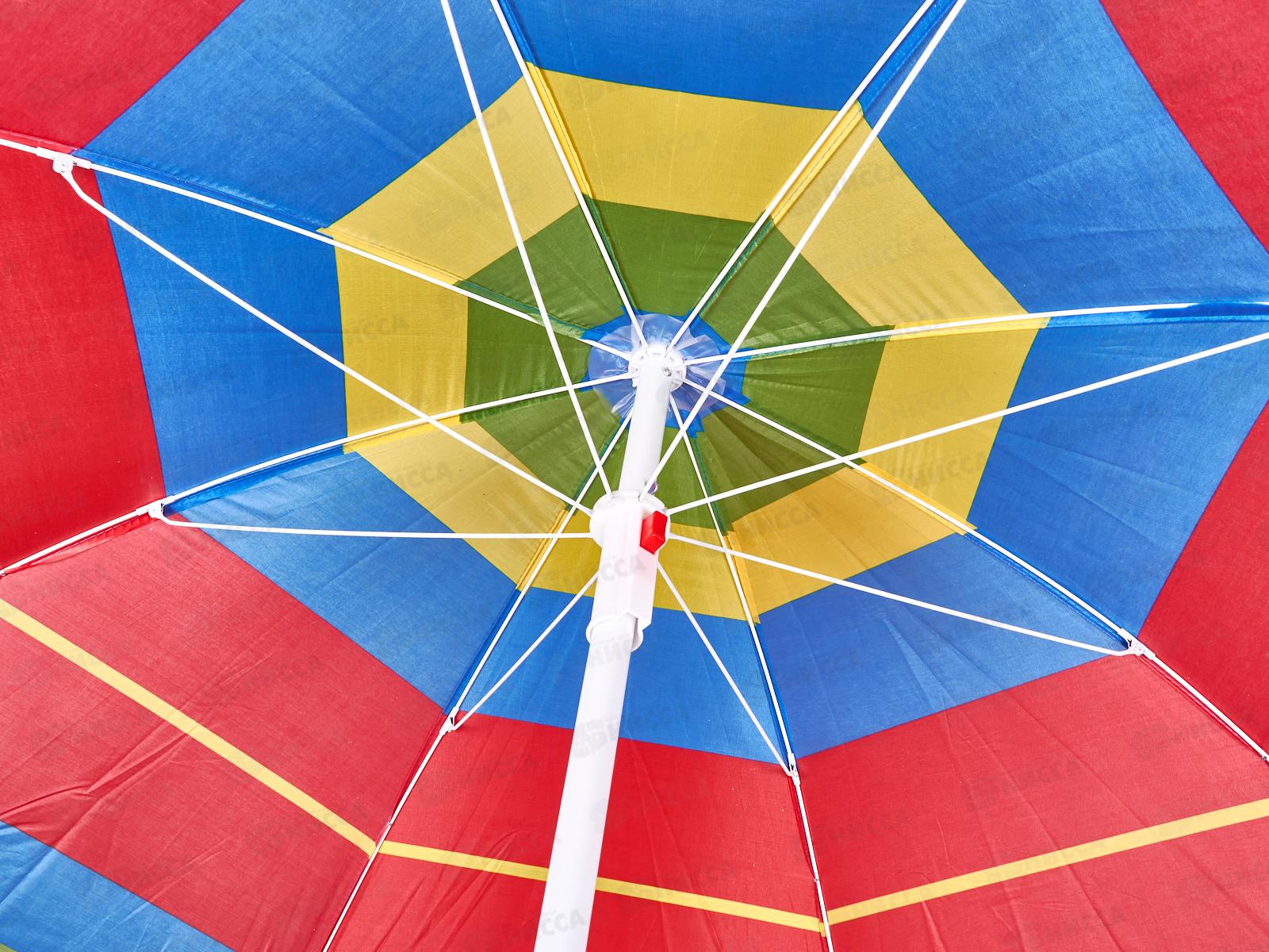 Зонт пляжный d-160см высота 170см Радужный z160Э, 871258