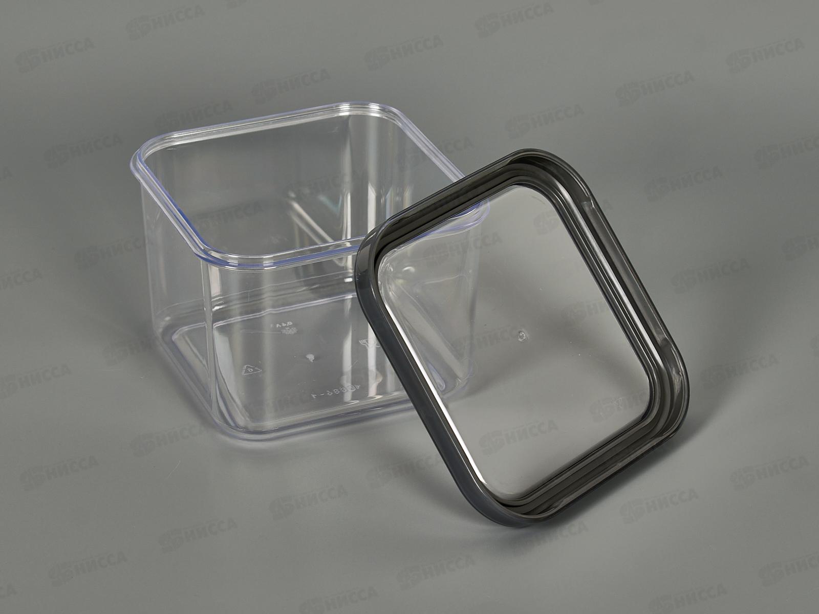 Банка 0,6л CUBBO SCANDI для хранения продуктов серый С26605