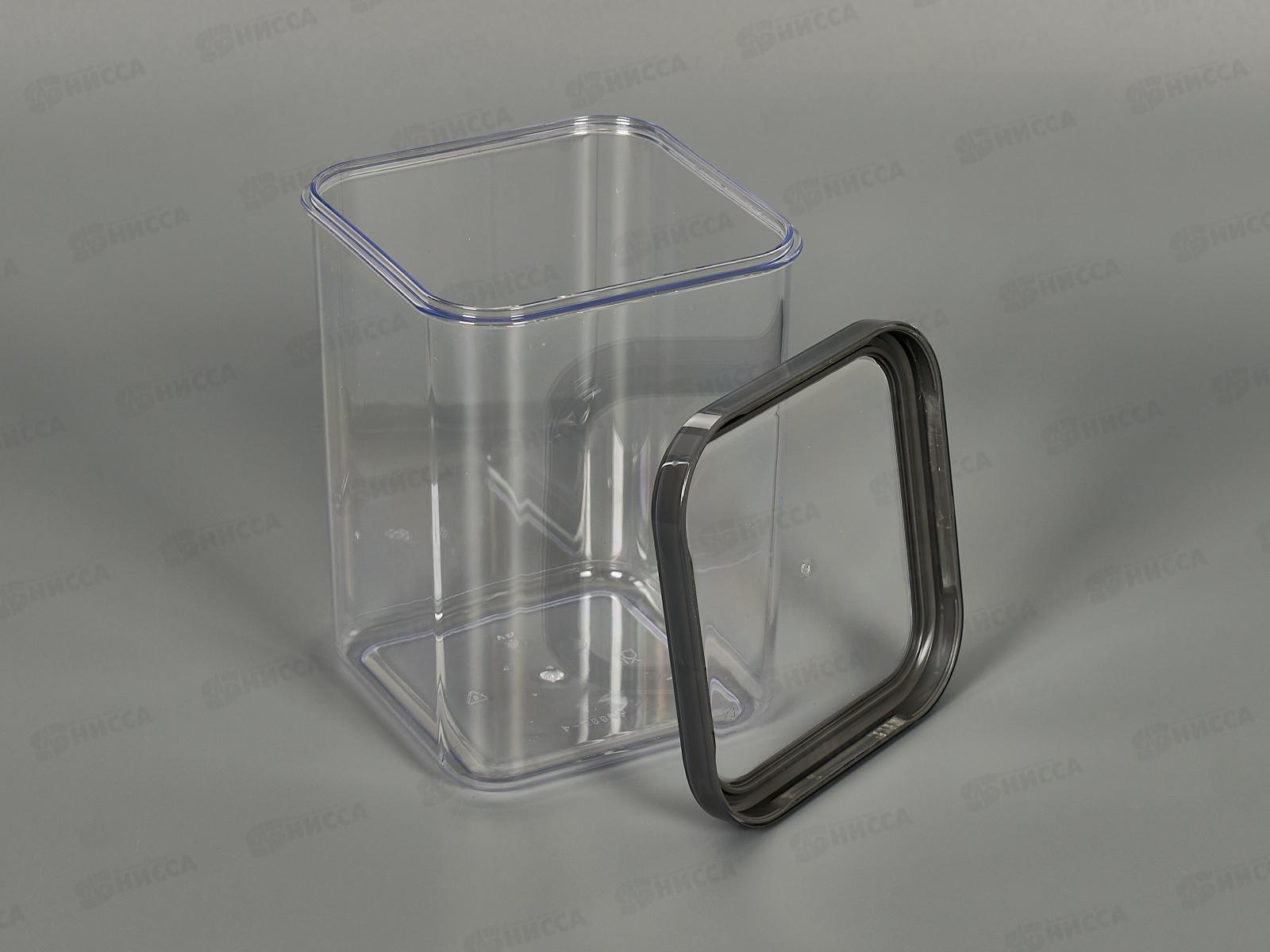 Банка 1,2л CUBBO SCANDI для хранения продуктов Серый С26705