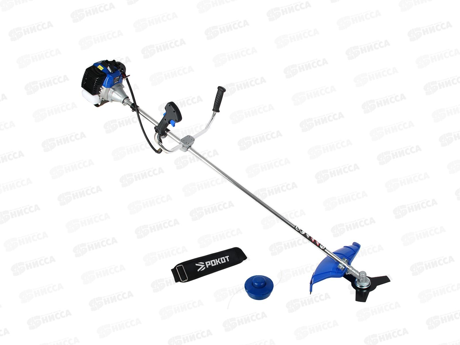 Триммер бензиновый, Рокот 33см3 0,9кВт нож 255мм 621-125 г
