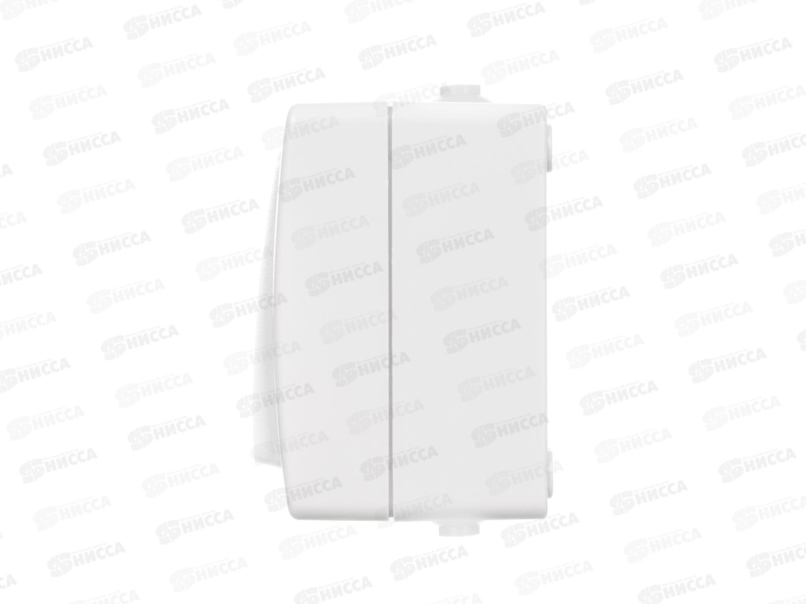 Выключатель TDM 1-клавиша, открытая установка, IP54 10А &quotВуокса&quot белый 1001