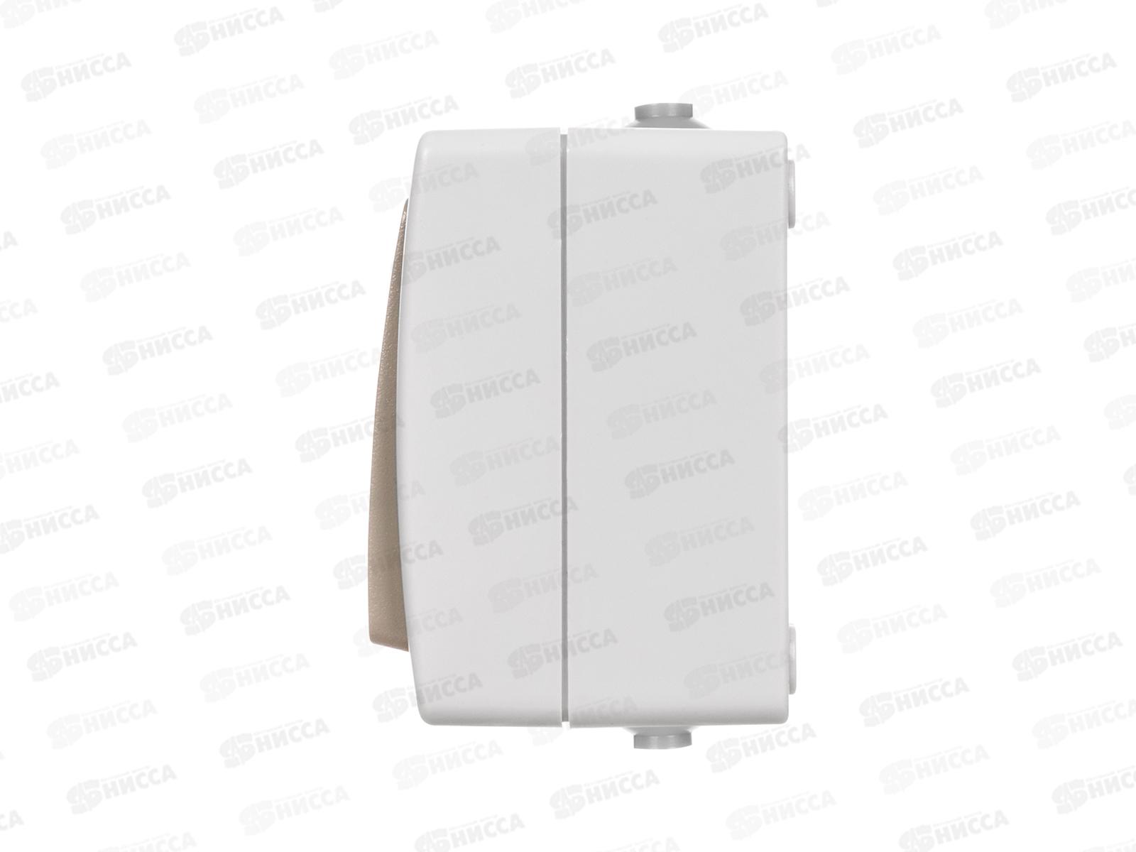 Выключатель TDM 1-клавиша, открытая установка, IP54 10А &quotВуокса&quot с подсветкой 0004