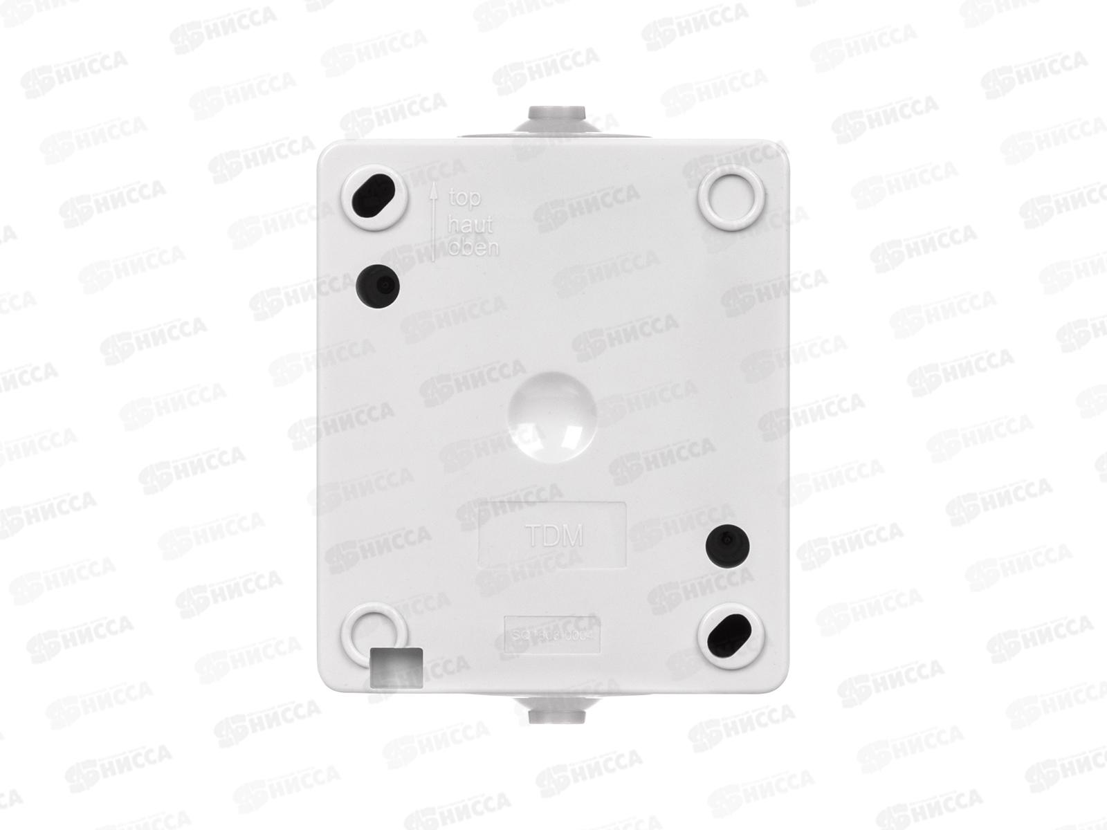 Выключатель TDM 1-клавиша, открытая установка, IP54 10А &quotВуокса&quot с подсветкой 0004