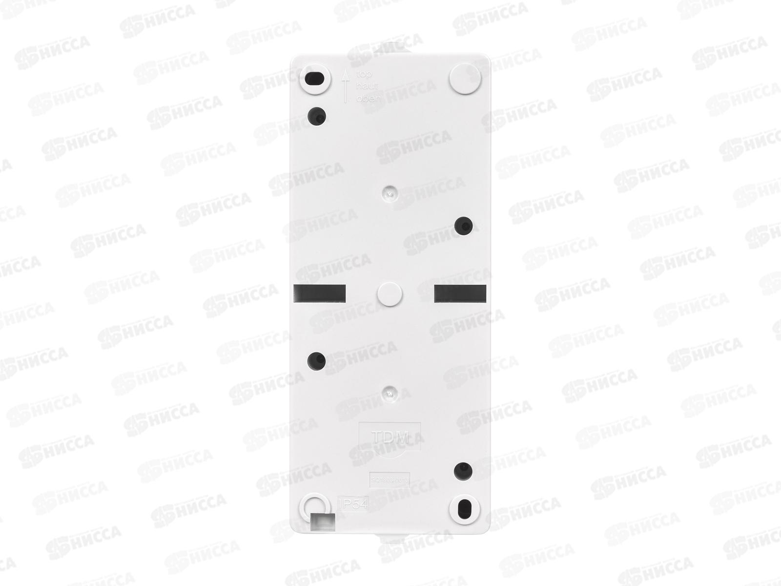 Блок выключатель 2кл вертикальный+розетка 2П+З с з/ш БКВР TDM 1013