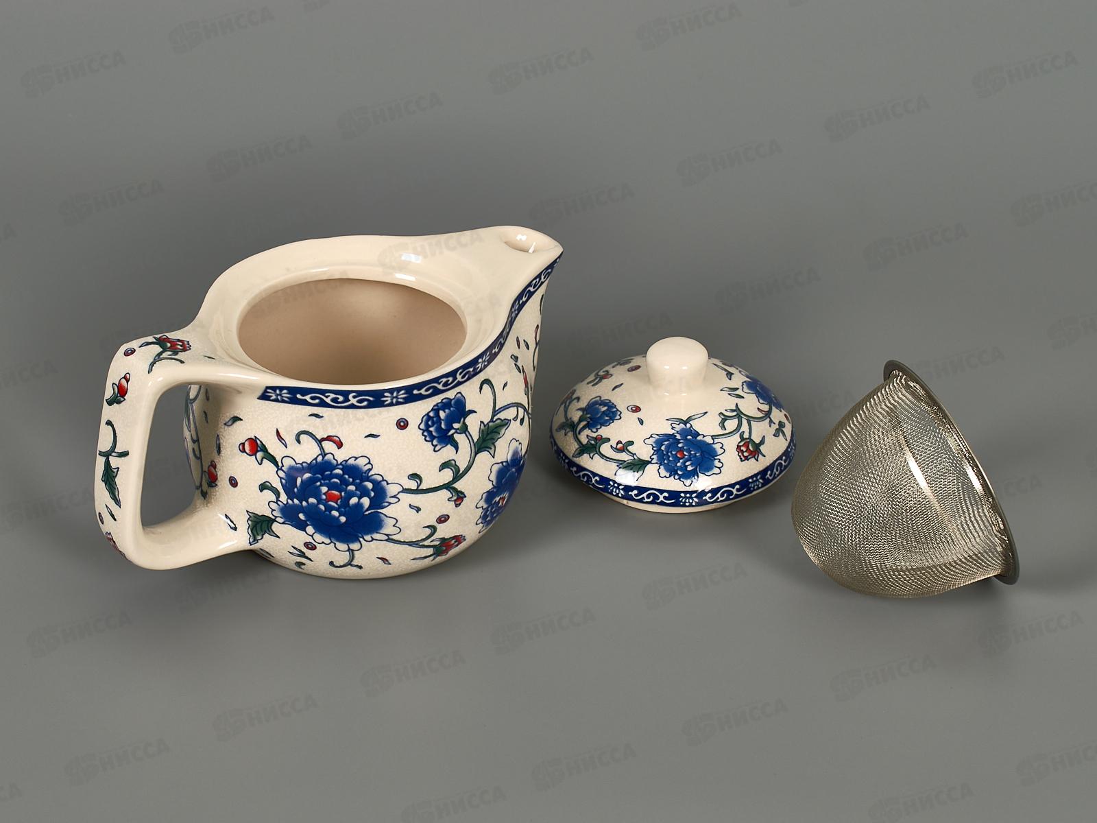 Чайник 2536 400мл Синий пион 958624