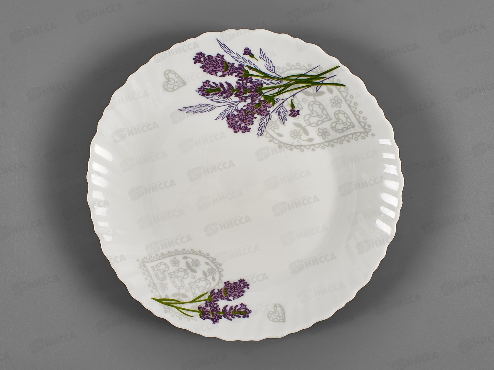Тарелка плоская круглая d-21,5см (6/48) Лаванда 7131-твч8,5