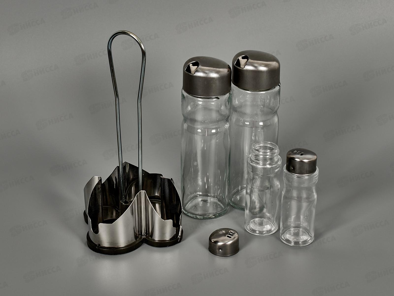 Набор емкостей для специй 60мл*2+150мл*2 на подставке 323-59 *2/60