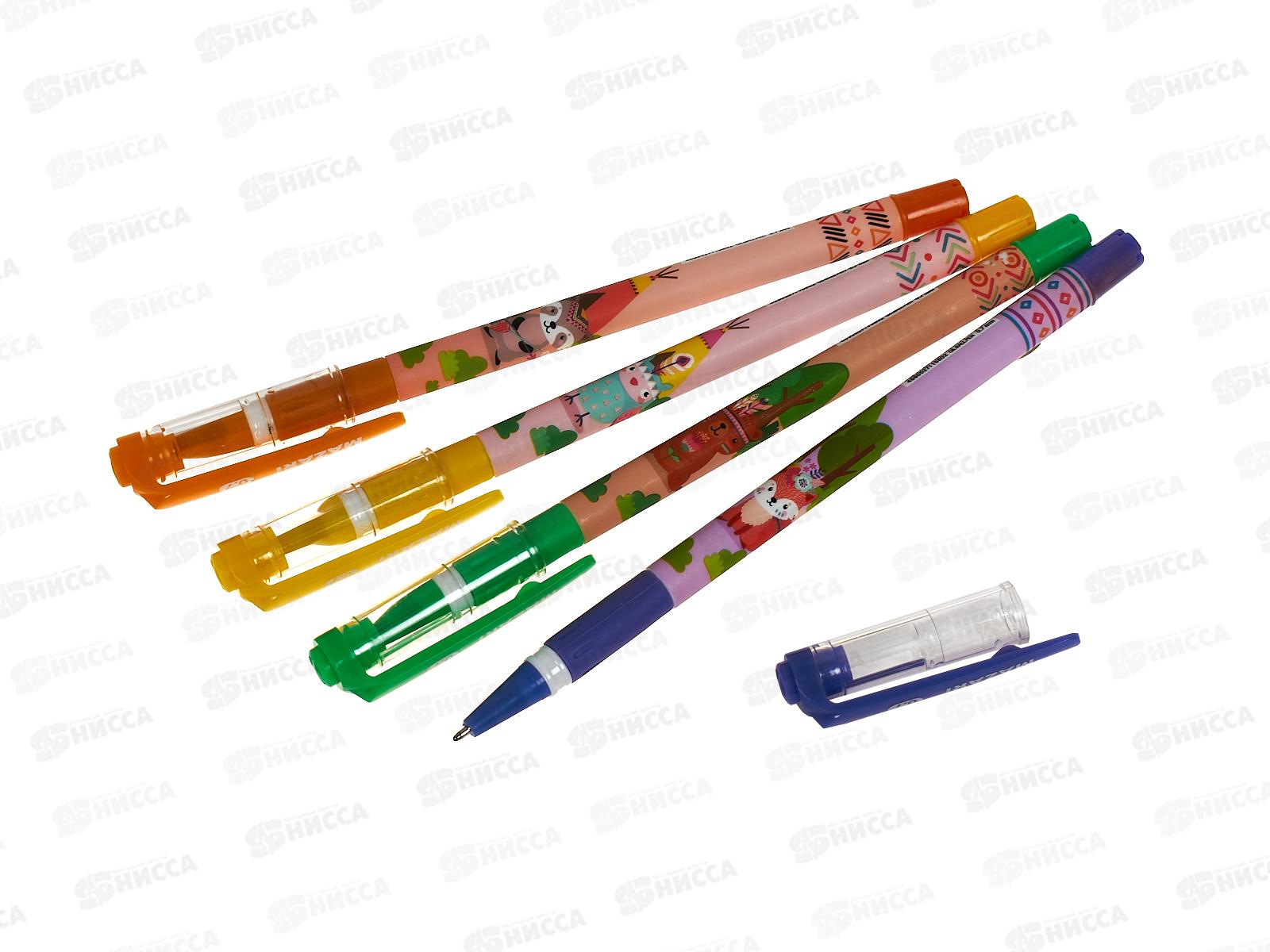 Ручка масляная  MAZARI Indian синяя, 0.7мм,M-7694-70 *36